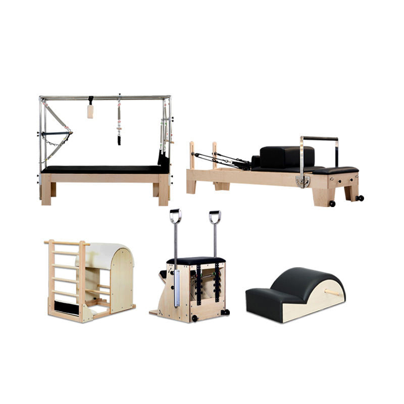 5-Piece Pilates Reformer Studio Bundle for Body Sculpting & Fitness