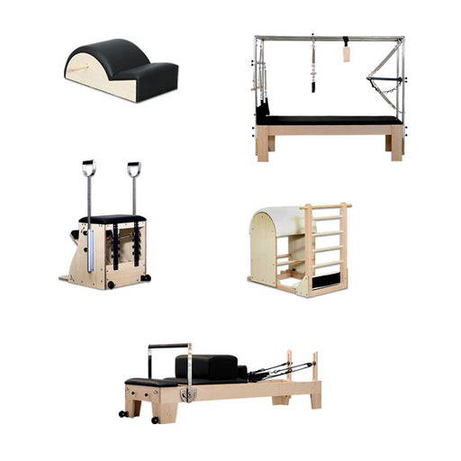 5-Piece Pilates Reformer Studio Bundle for Body Sculpting & Fitness