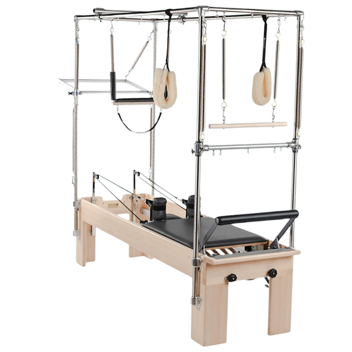 Aluminum Pilates Cadillac Reformer with Footbar & Trapeze for Home & Studio