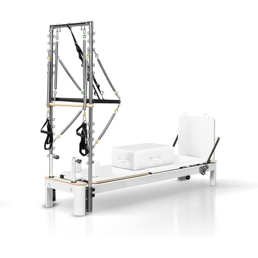 Aluminum Pilates Reformer with Tower, Box & Jump Board for Home Gym