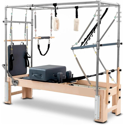 Foldable Cadillac Pilates Reformer with Tower for Home & Studio