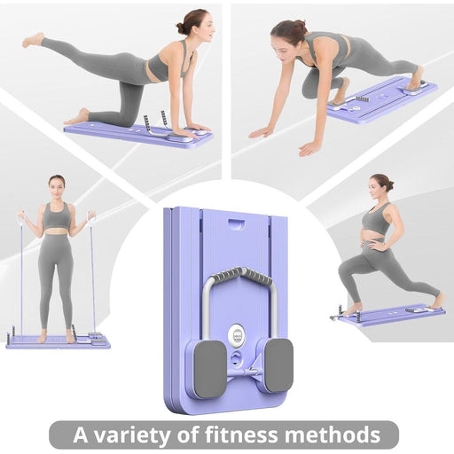 Foldable Pilates Reformer Board – 5-in-1 Home Pilates Sliding Set