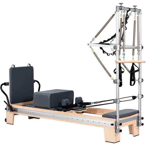 Pilates Reformer with Tower, Box & Jump Board for Home Workouts