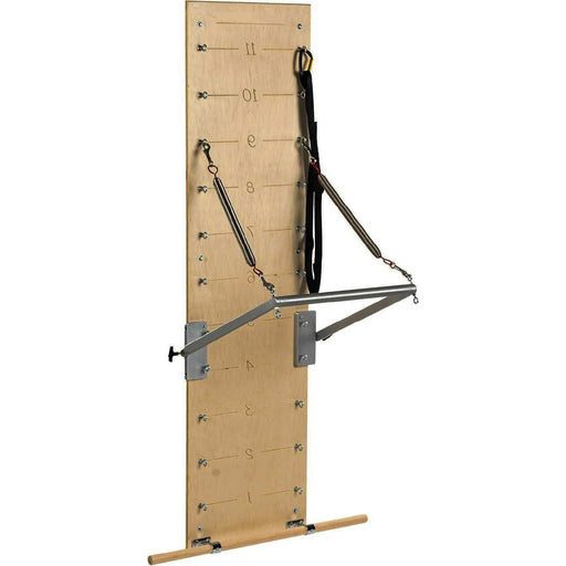 Pilates Springboard Wall Unit with Push-Through Bar & Resistance Springs for Home & Studio